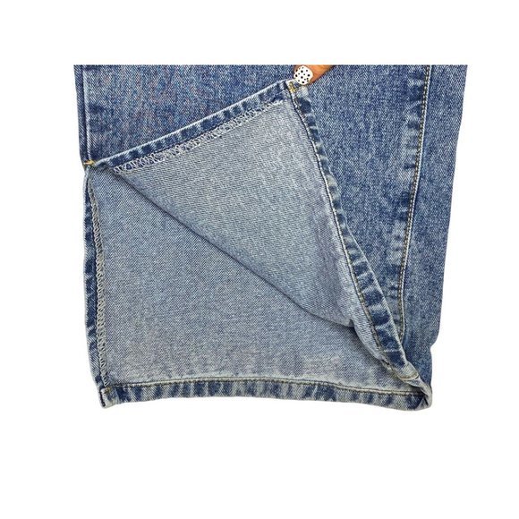 Pretty Little Thing Plus Vintage‎ Wash Split Hem Jeans Sz 16 90’s Grunge Denim - Picture 4 of 7